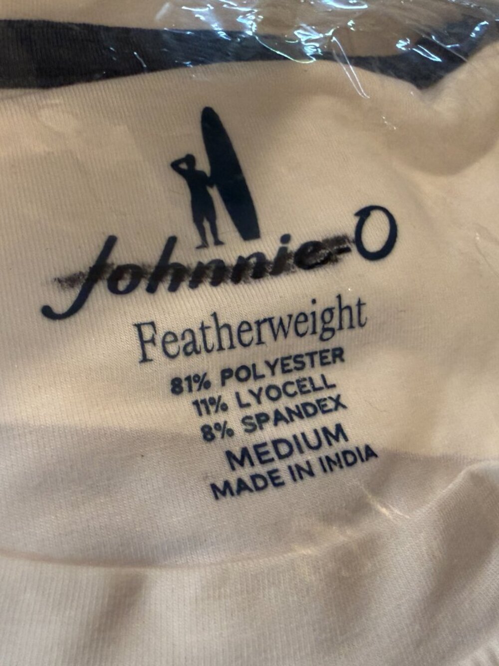 Johnnie-O Feather Weight T-Shirt - White -Size Med (NWOT) - Picture 3 of 6